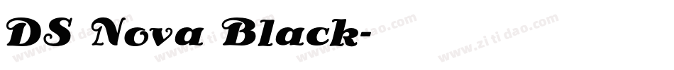 DS Nova Black字体转换
